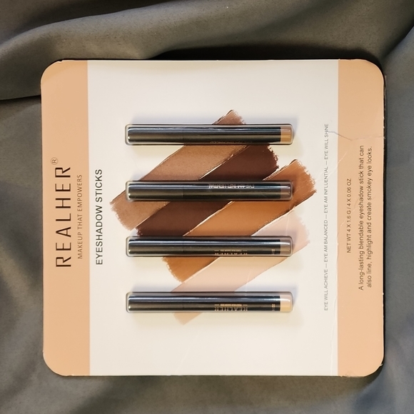 RealHer Makeup New Realher Eyeshadow Sticks Brown Fall Colors